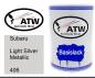 Preview: Subaru, Light Silver Metallic, 406: 500ml Lackdose, von ATW Autoteile West.